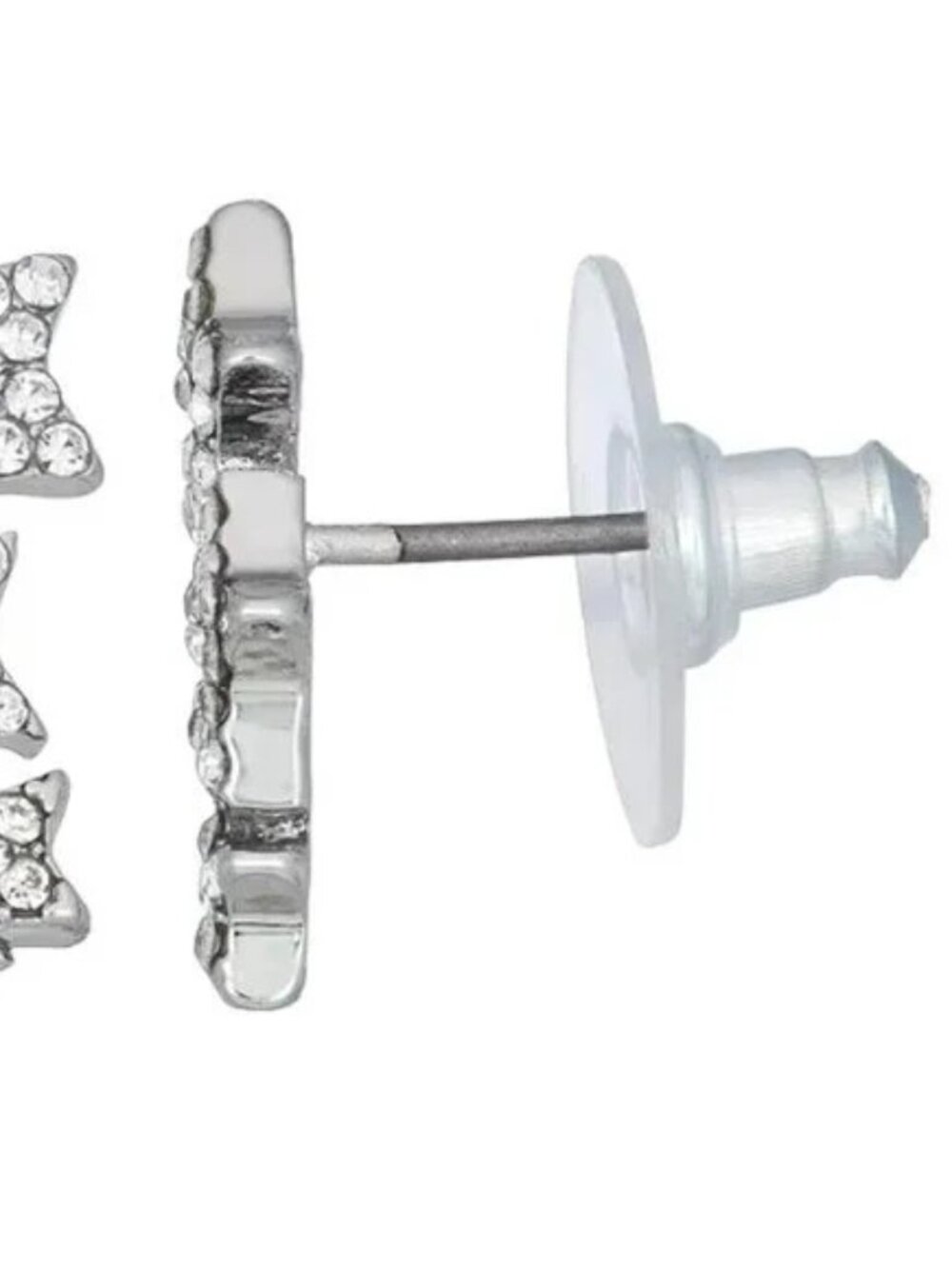VERA WANG Celestial Silver/Clear Crystal Star Ear Crawler Stud Earrings**NEW! - Picture 2 of 4